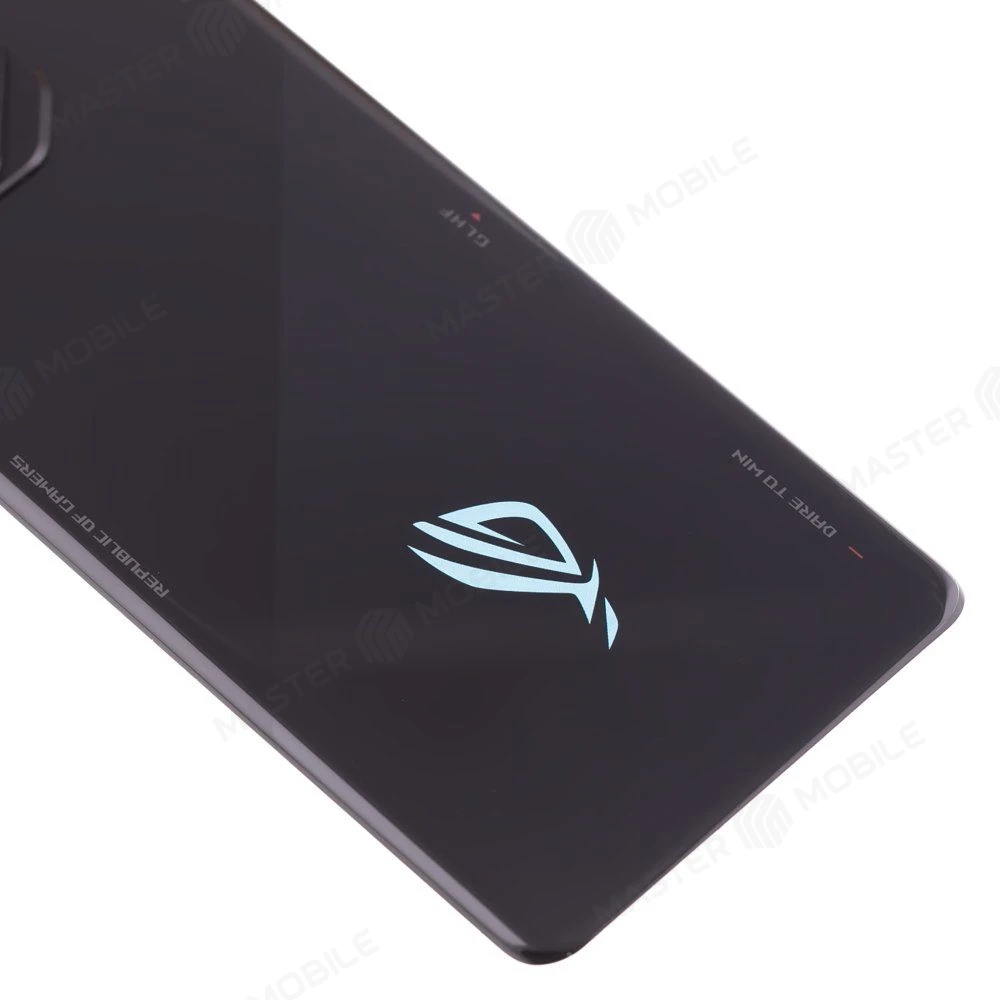Задняя крышка для Asus ROG Phone 8 (AI2401) (черный) (в сборе со стеклом камеры) (ORIG100) фото №4