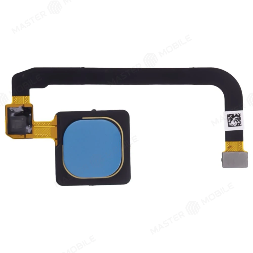 Шлейф для Xiaomi Mi Max 3 (M1804E4A) с комп. + сканер отпечатка пальца (синий)  фото №1