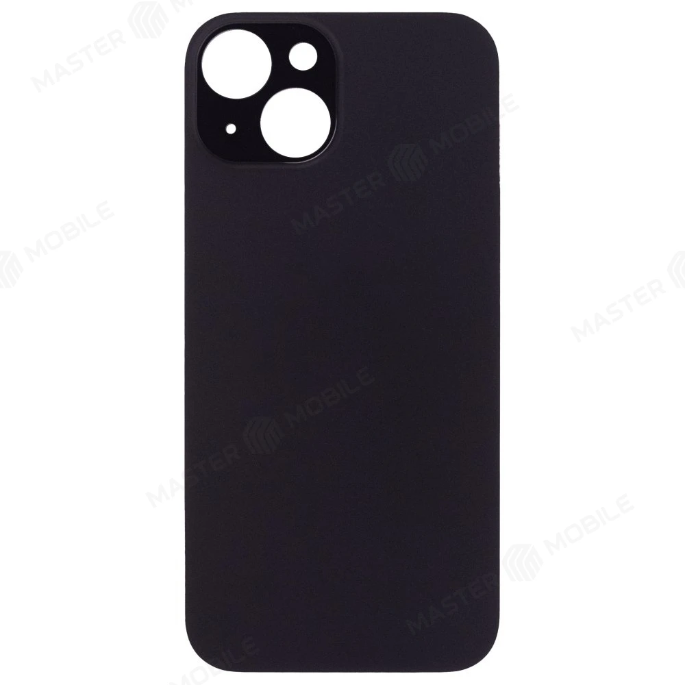 Задняя крышка для Apple iPhone 15 (черный) (с широким отверстием) (Premium)