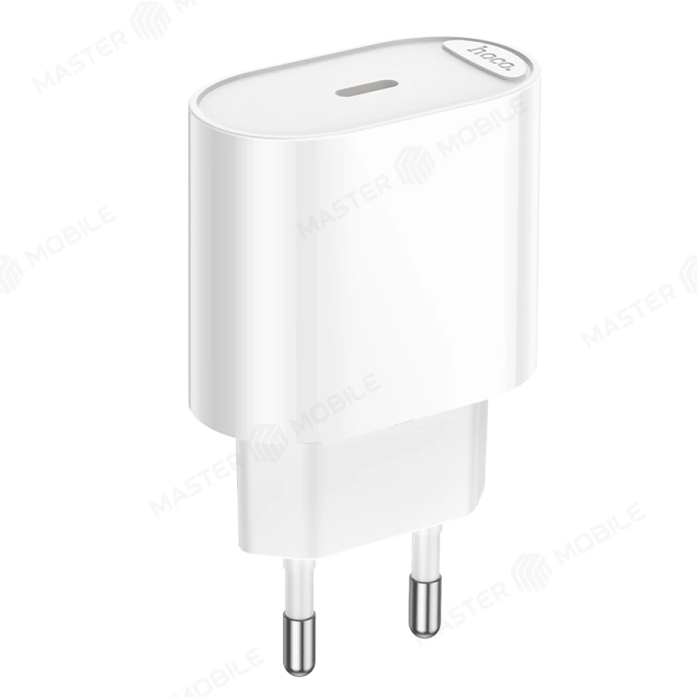 Сетевое зарядное устройство Hoco C109A TypeC 20W (белый) фото №1