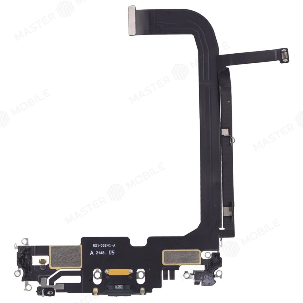 Шлейф для Apple iPhone 13 Pro Max с комп. + разъем зарядки + микрофон (зеленый) (ORIG100) фото №2