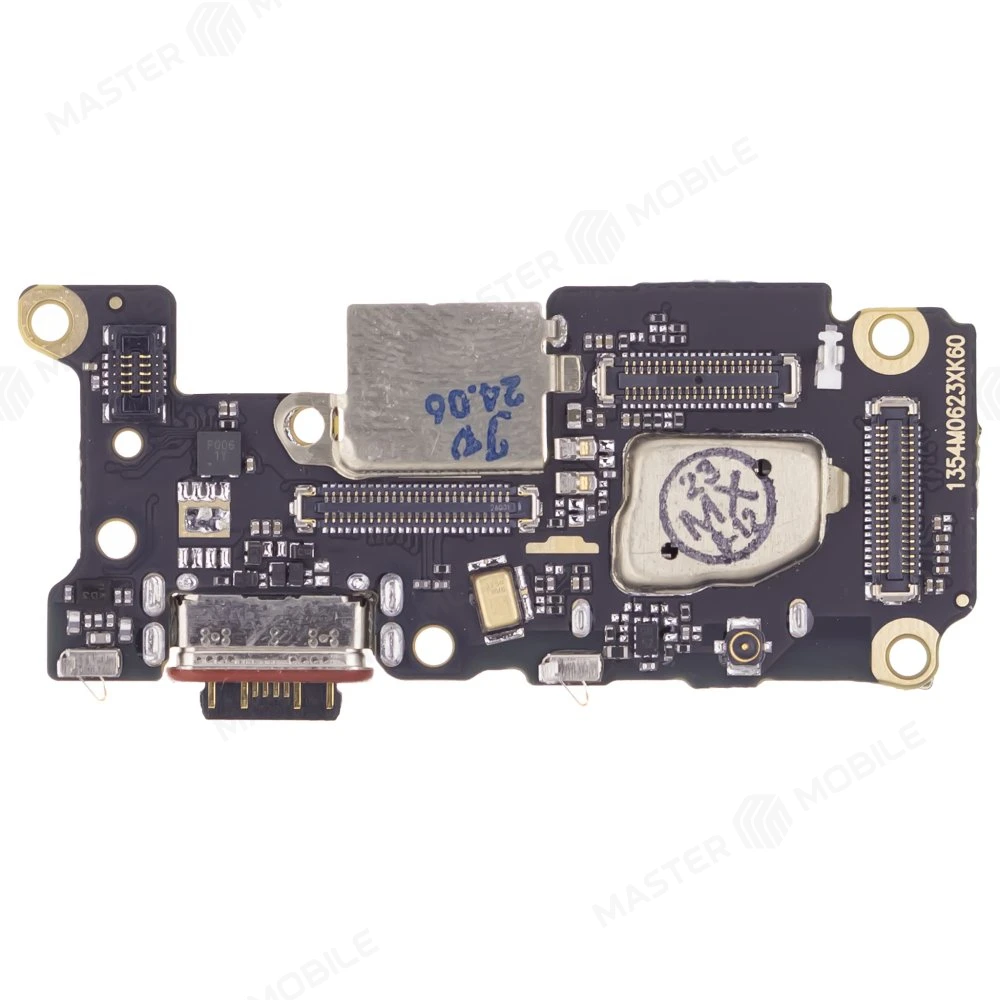 Нижняя плата для Xiaomi Poco F5 Pro (23013PC75G) с комп. + разъем зарядки + микрофон + разъем SIM (ORIG100) фото №1