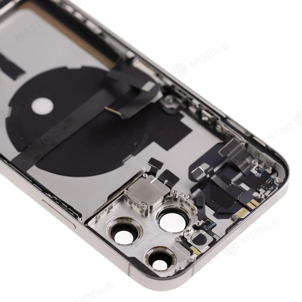 Корпус для Apple iPhone 13 Pro Max (белый) (в сборе) (ORIG100) (Снятый) (возможен дефект ЛКП) фото №3