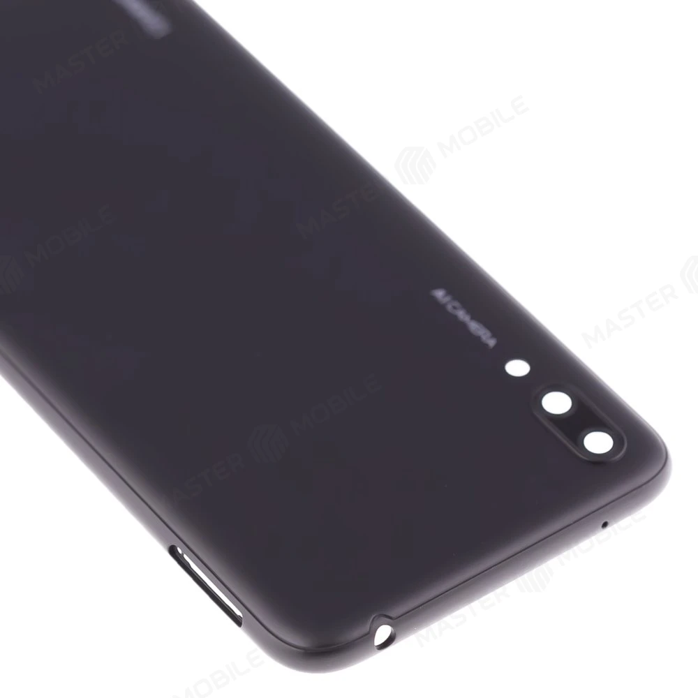 Задняя крышка для Huawei Y7 Pro 2019 (DUB-LX2) (черный) (в сборе со стеклом камеры) фото №3