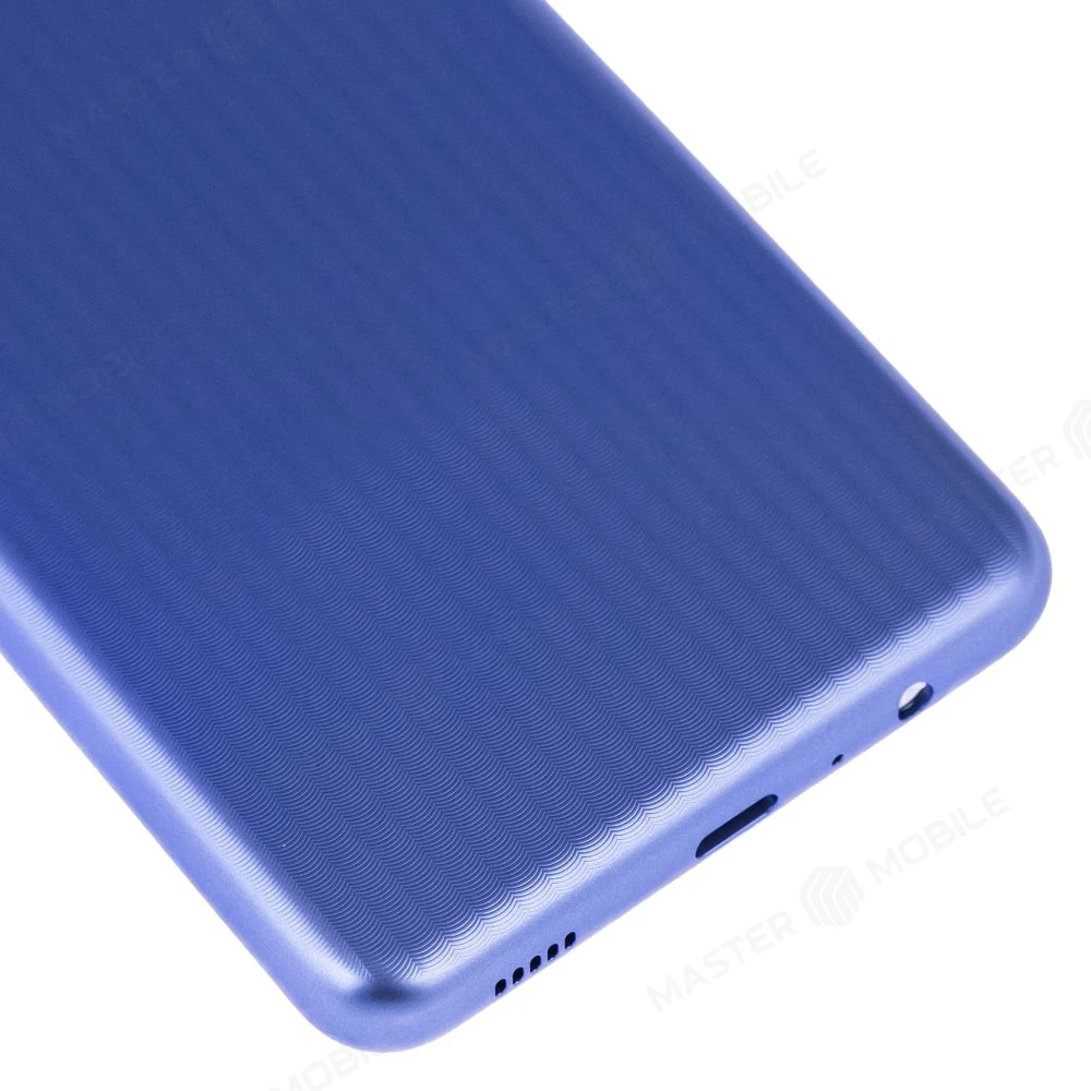 Задняя крышка для Samsung M127 Galaxy M12 (синий) (в сборе со стеклом камеры) фото №4