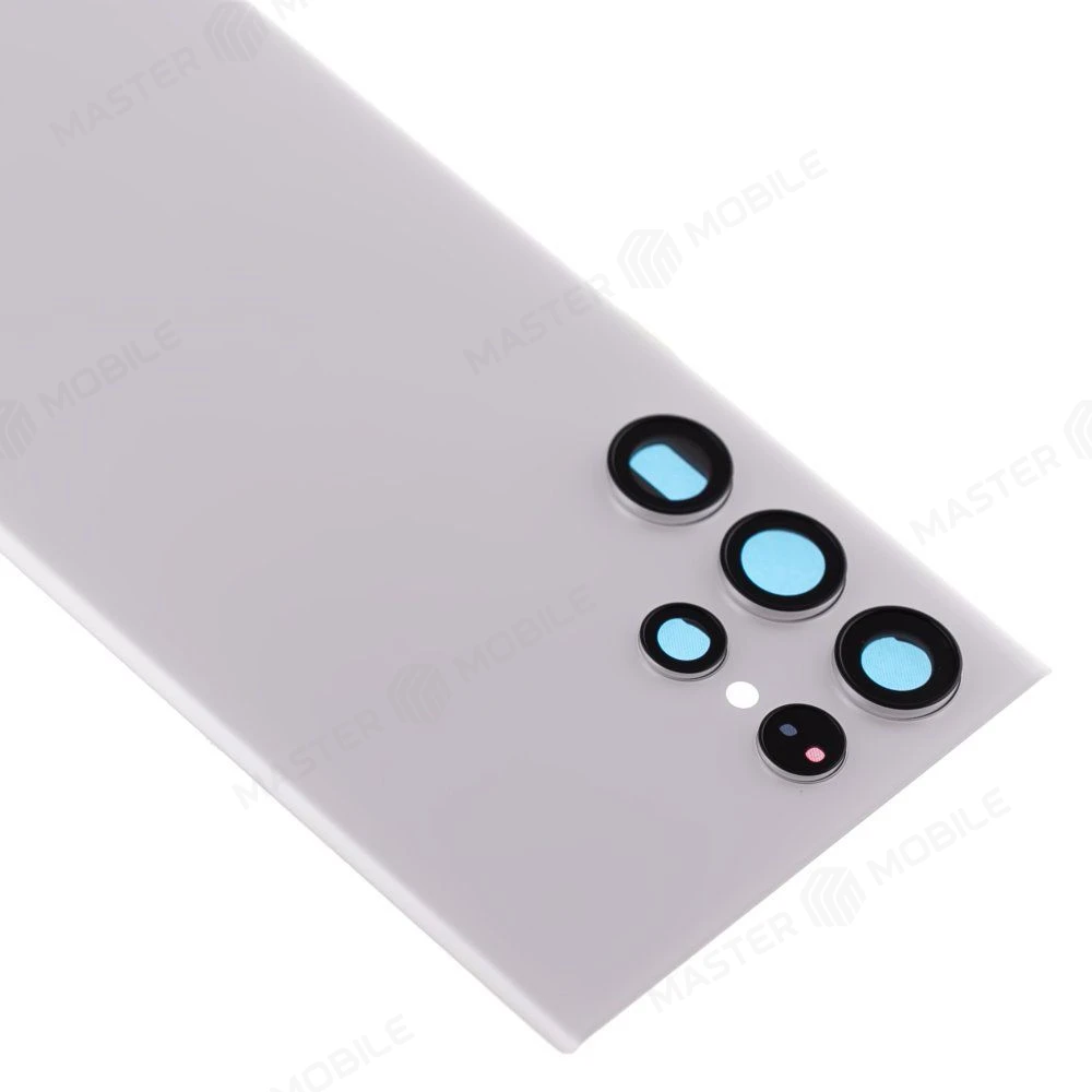 Задняя крышка для Samsung S908 Galaxy S22 Ultra (белый) (в сборе со стеклом камеры) (ORIG100)  фото №3