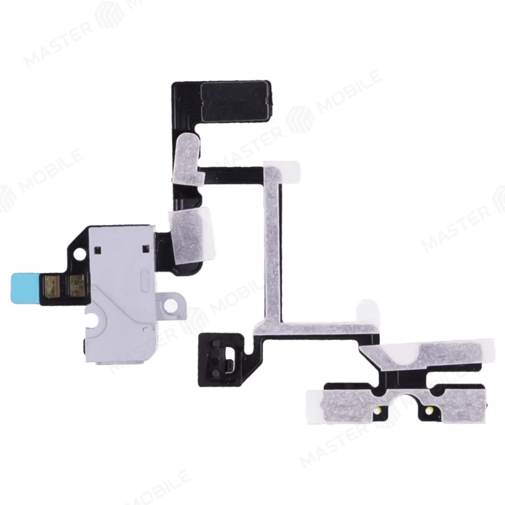 Шлейф для Apple iPhone 4 с комп. (на кнопки громкости) + разъем гарнитуры (белый)  фото №2