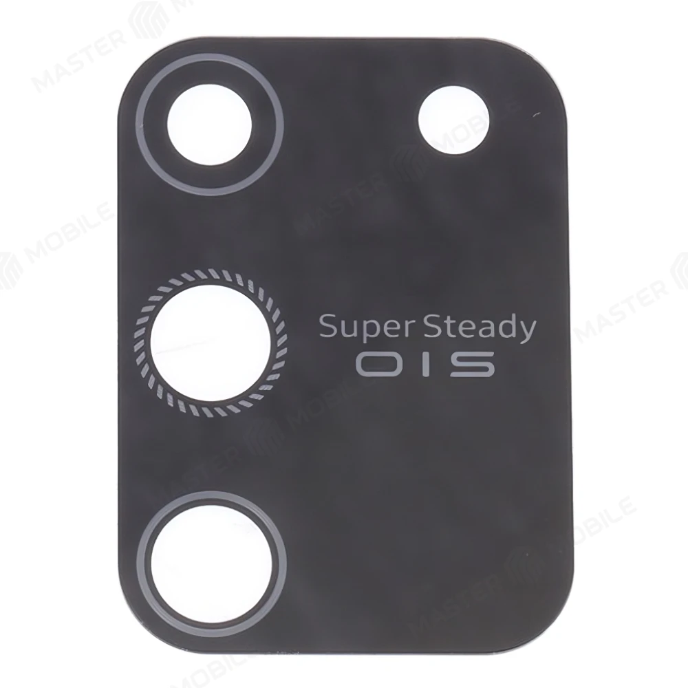 Стекло задней камеры для Samsung G770 Galaxy S10 Lite (без рамки) (черный) 