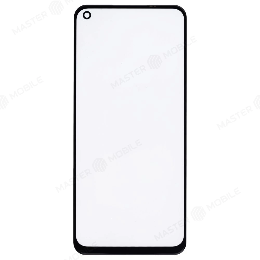 Стекло модуля для Realme 6 (RMX2001) / 8 5G (RMX3241) + OCA (черный)
