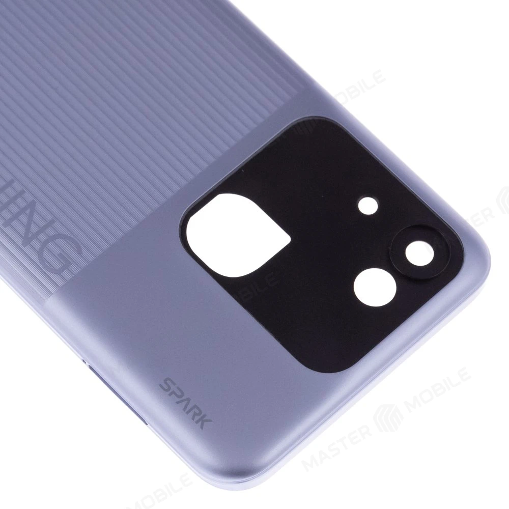 Задняя крышка для Tecno Spark GO 2022 (KG5) (серебристый) фото №3