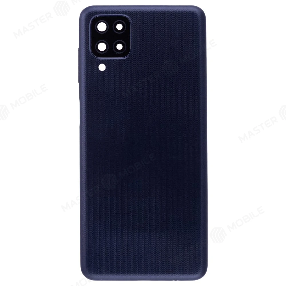 Задняя крышка для Samsung M127 Galaxy M12 (черный) (в сборе со стеклом камеры) фото №1