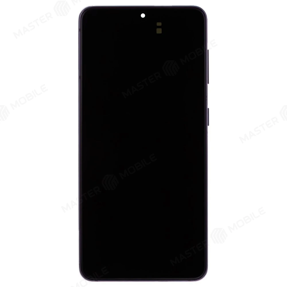 Дисплей для Samsung G991 Galaxy S21 + тачскрин (черный) (в рамке) (ORIG100) (возможен дефект ЛКП) фото №1