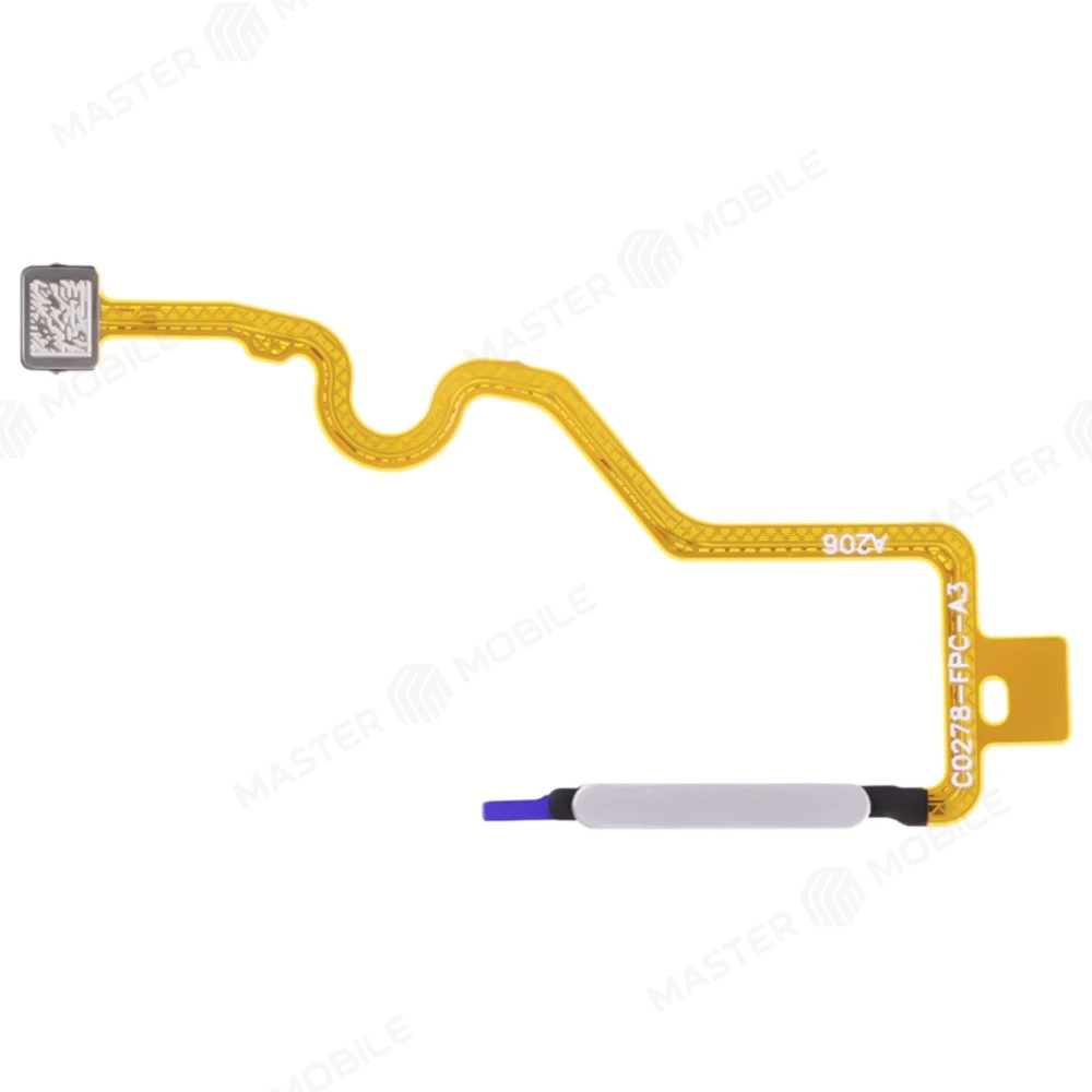 Шлейф для Tecno Pova 6 Neo 4G (LI6) с комп. + сканер отпечатка пальца (серебристый) фото №1