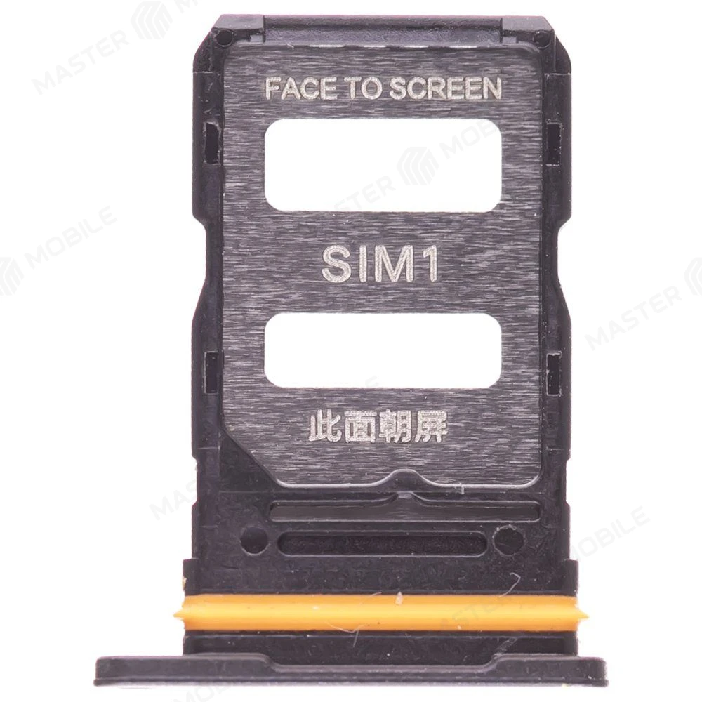 Держатель сим-карты для Xiaomi Poco X7 Pro (2412DPC0AG) (черный) фото №1