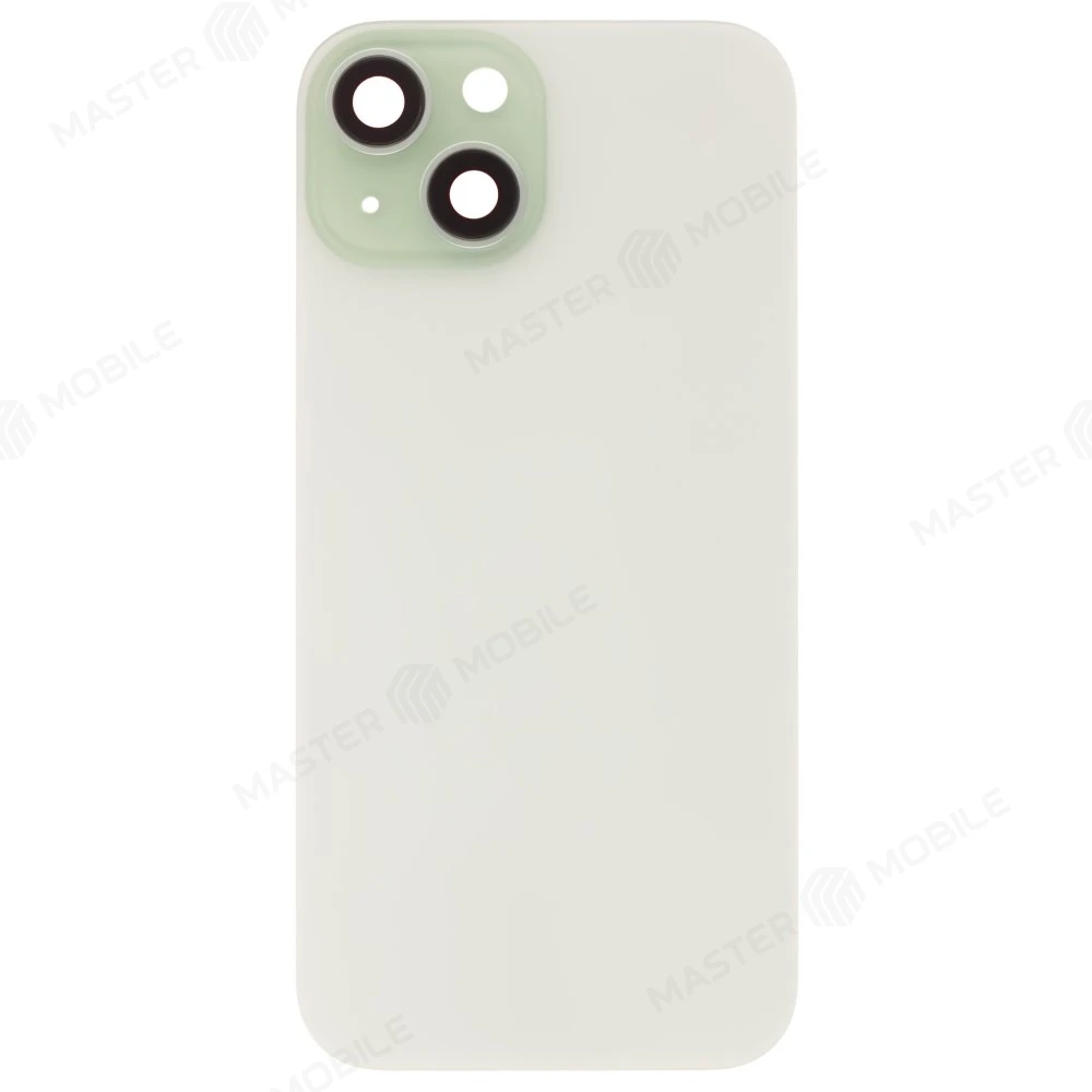 Задняя крышка для Apple iPhone 15 (зеленый) (в сборе со стеклом камеры) (Premium)