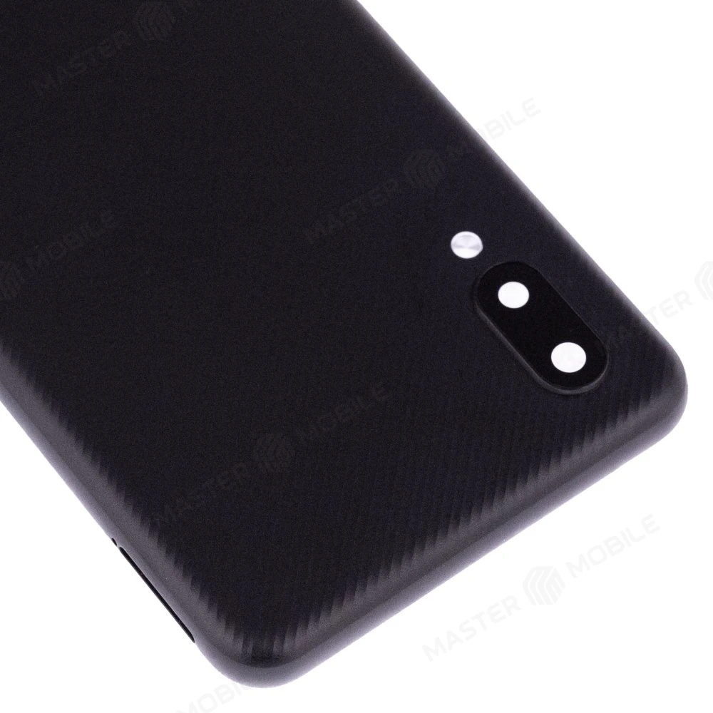 Задняя крышка для Samsung A022 Galaxy A02 (черный) (в сборе со стеклом камеры) фото №3