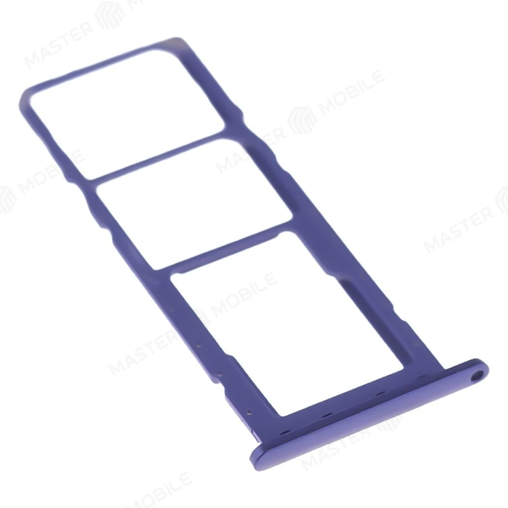 Держатель сим-карты для Samsung A037 Galaxy A03s (синий) фото №3
