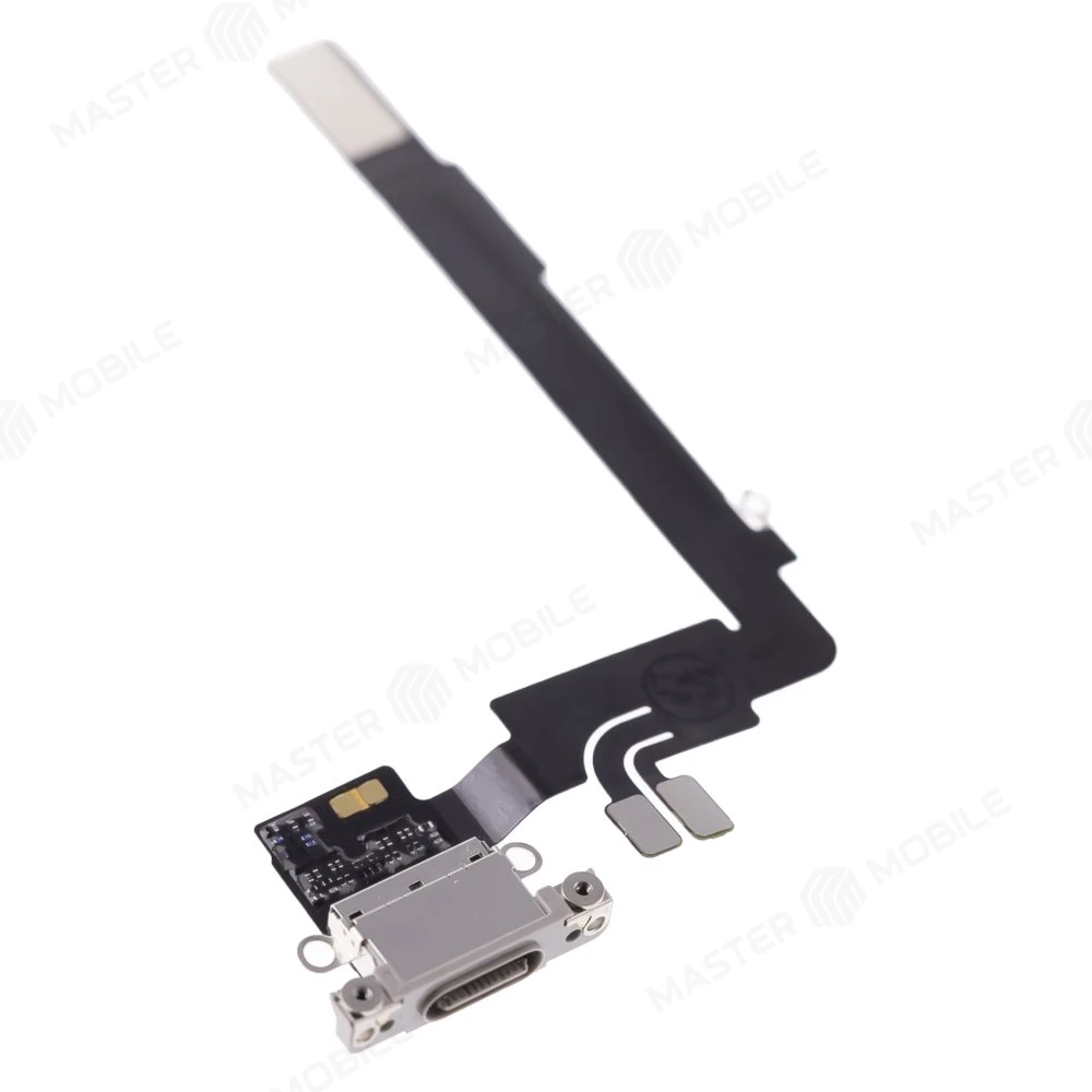 Шлейф для Apple iPhone 16 Pro Max с комп. + разъем зарядки (титановый) (ORIG100)  фото №3