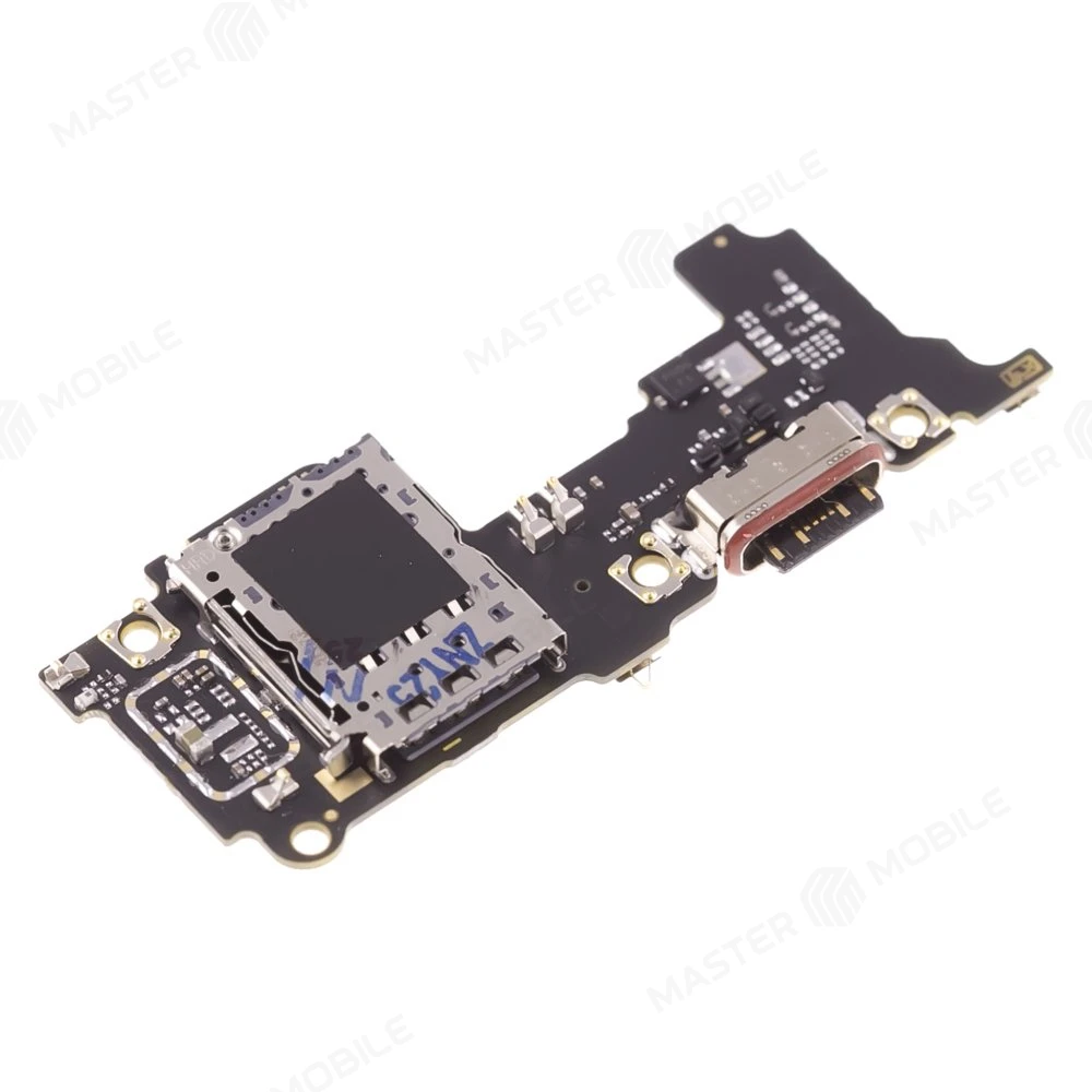 Нижняя плата для Xiaomi Poco F6 Pro (23113RKC6G) с комп. + разъем зарядки + микрофон + разъем SIM (ORIG100)  фото №3