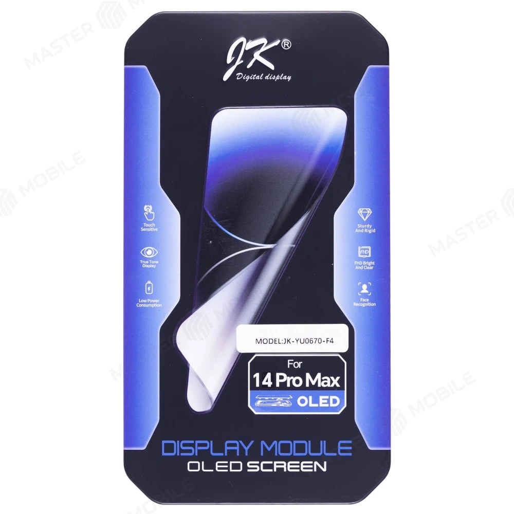 Дисплей для Apple iPhone 14 Pro Max + тачскрин (черный) (JK) (Hard Oled) (площадка под IC) фото №5