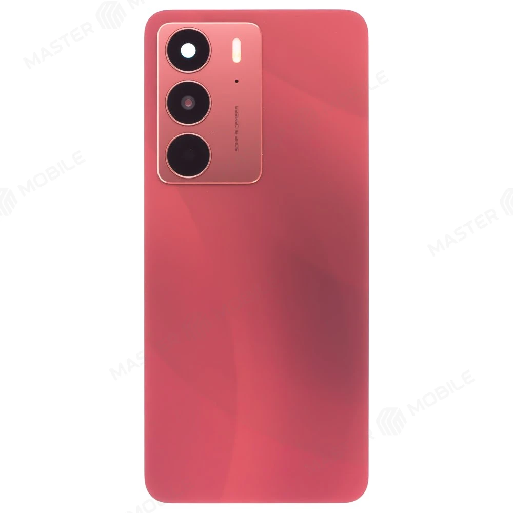 Задняя крышка для Realme C75 (RMX3941) (красный) (в сборе со стеклом камеры) фото №1