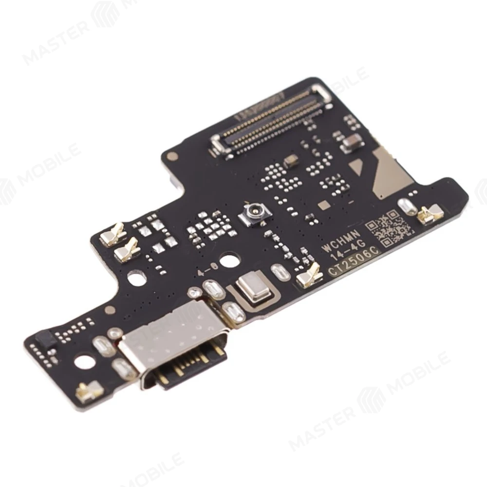 Нижняя плата для Xiaomi Redmi Note 14 4G (24117RN76O) с комп. + разъем зарядки + микрофон + разъем SIM фото №3