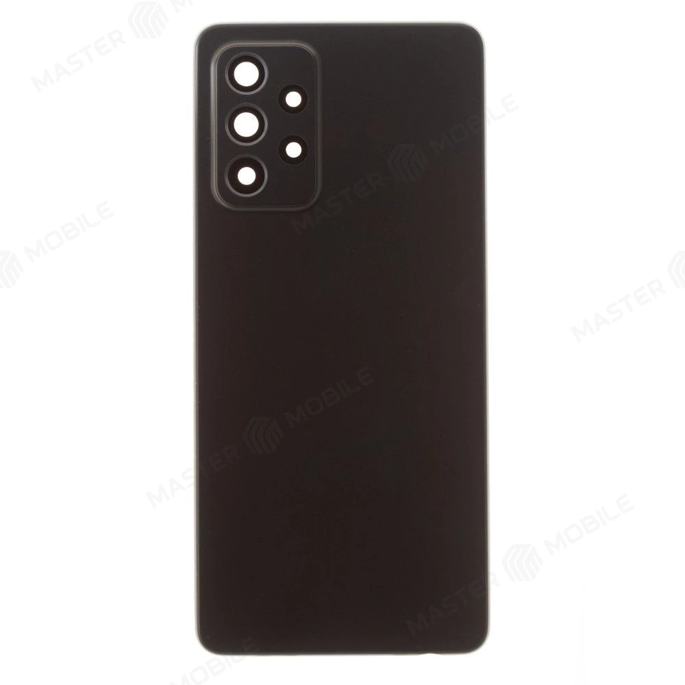Задняя крышка для Samsung A525 Galaxy A52 / A526 Galaxy A52 5G / A528 Galaxy A52s (черный) (в сборе со стеклом камеры) (ORIG100)
