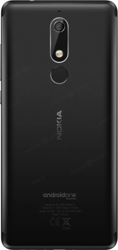 Задняя крышка для Nokia 5.1 (TA-1075) (черный) фото №2