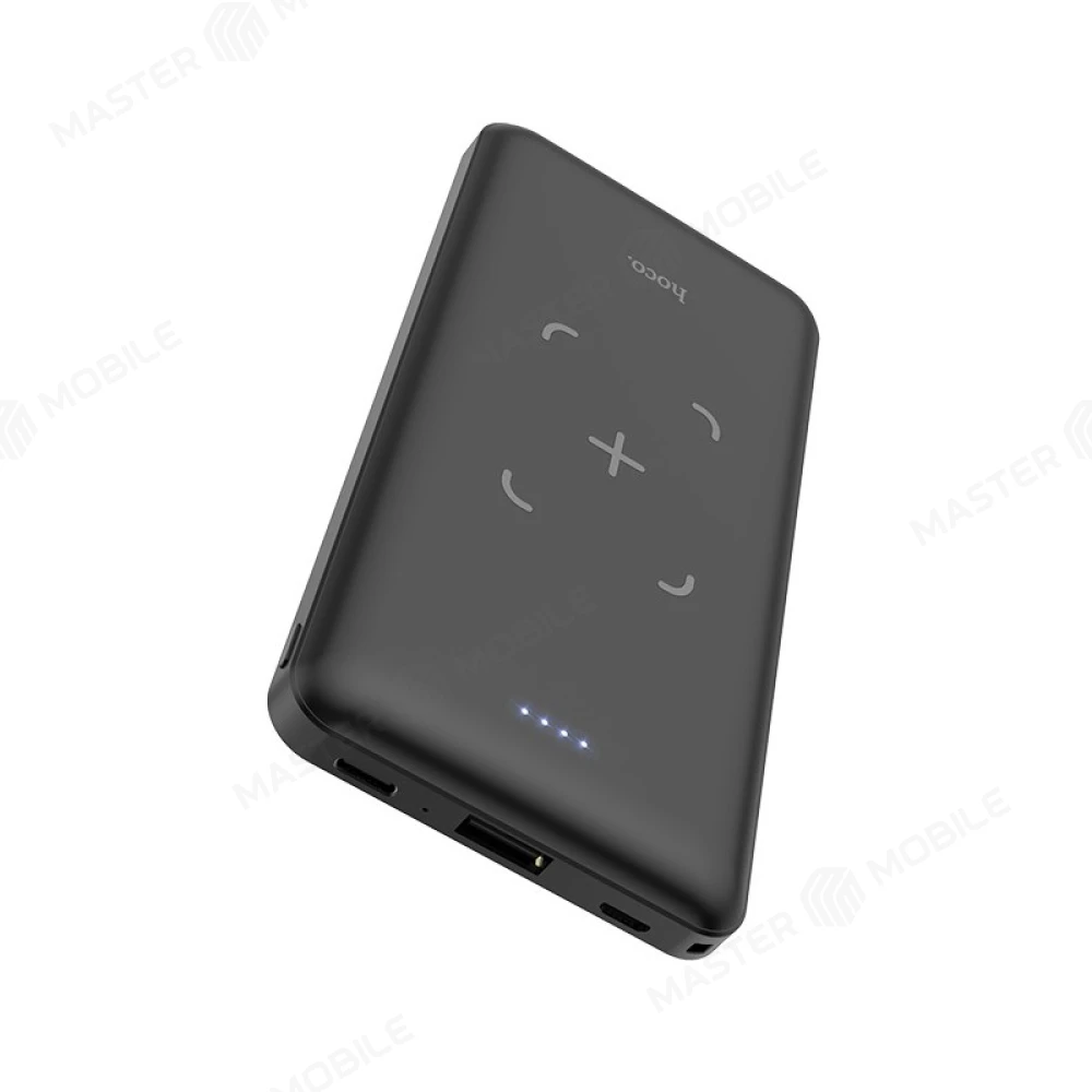 Внешний аккумулятор Hoco J50 Surf с функцией беспроводной зарядки (10000 мАч) (черный) фото №4
