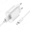 Сетевое зарядное устройство Hoco C109A USB 20W + кабель USB - MicroUSB (белый) фото №2