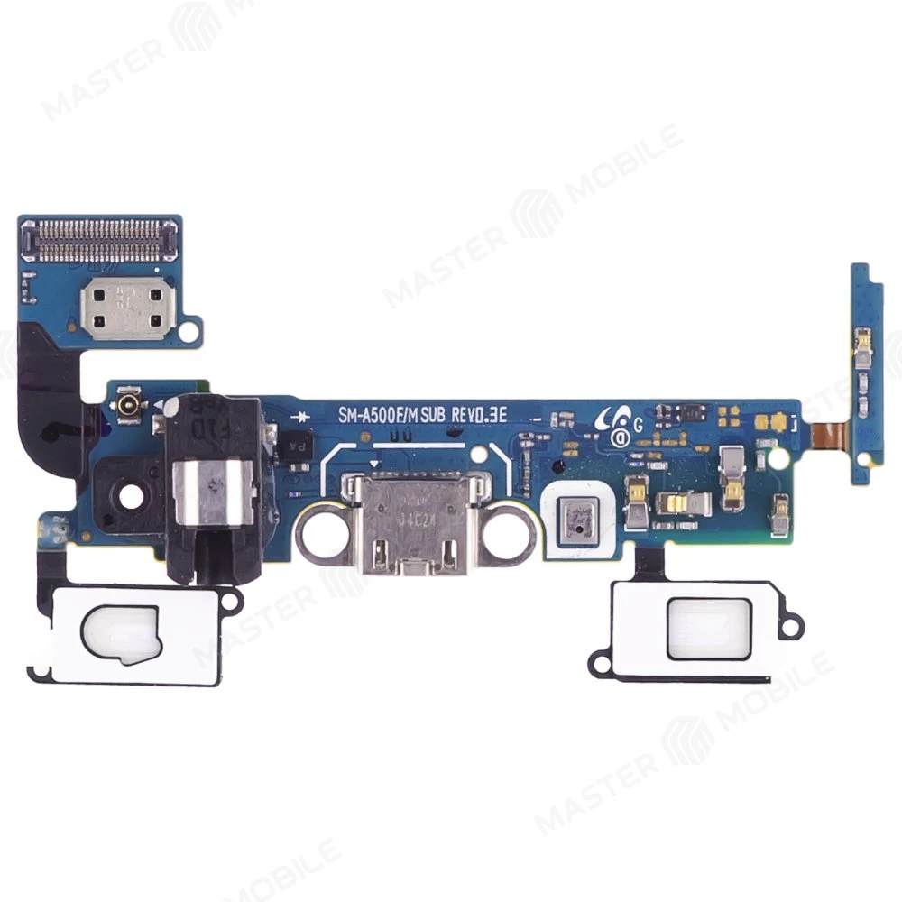 Шлейф для Samsung A500 Galaxy A5 с комп. (на кнопку Home) + разъем зарядки + разъем гарнитуры + микрофон  фото №1