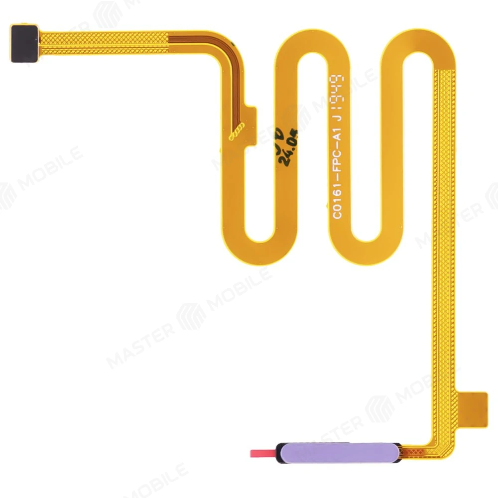 Шлейф для Infinix Note 10 Pro (X695C) с комп. + сканер отпечатка пальца (фиолетовый)  фото №1