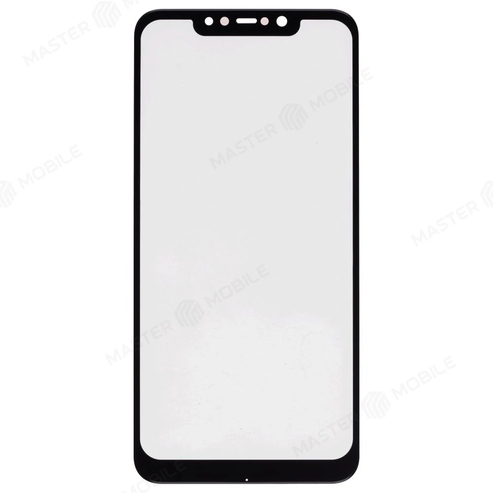 Стекло модуля для Xiaomi Pocophone F1 (M1805E10A) + OCA (черный)