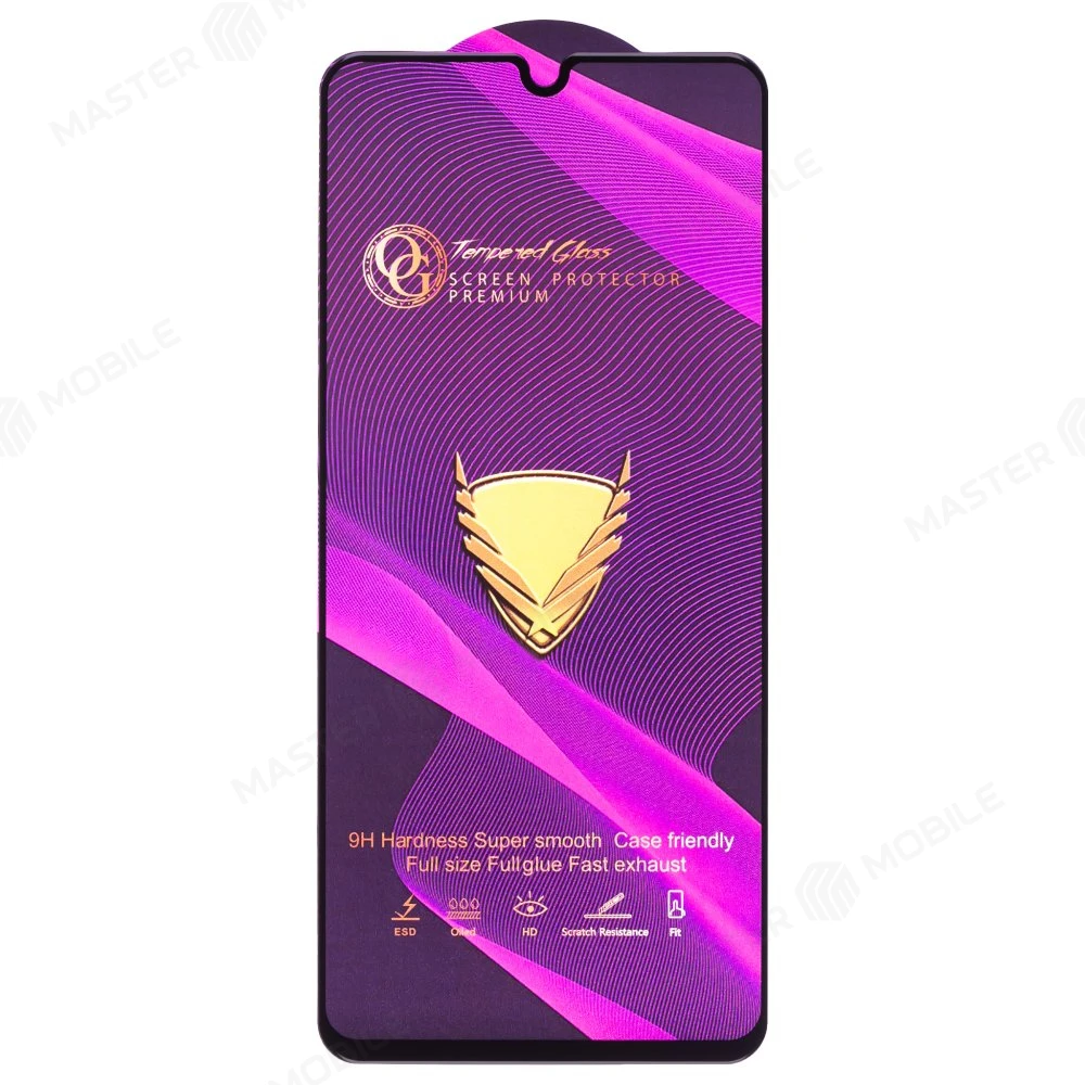 Защитное стекло OG Glass (3 в 1) для Samsung A325 Galaxy A32 4G / A336 Galaxy A33 5G / M225 Galaxy M22 / M325 Galaxy M32 и др. (черный) фото №1