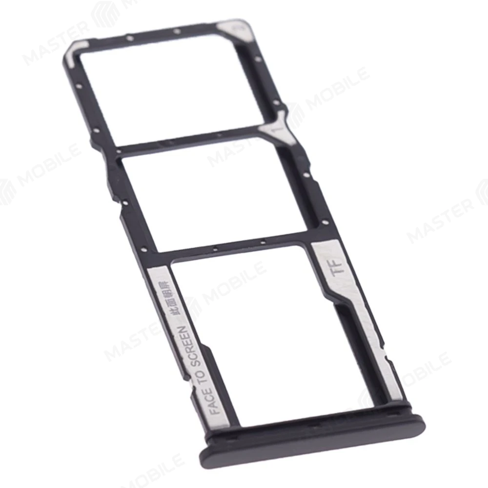 Держатель сим-карты для Xiaomi Redmi A1 / Redmi A1+ (220733SFG) / Redmi A2+ (23028RNCAG) (черный) фото №3