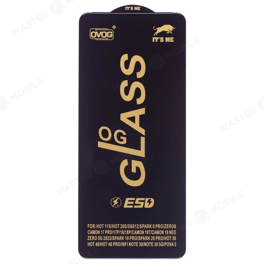Защитное стекло OG Glass для Infinix Note 30 4G (X6833B/X6731B) (черный) фото №1