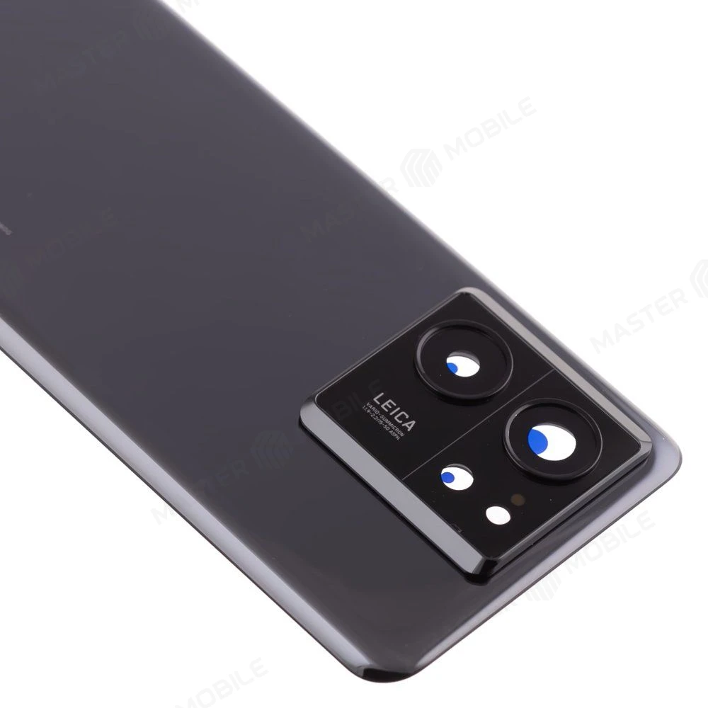 Задняя крышка для Xiaomi 13T Pro (23078PND5G) (черный) (в сборе со стеклом камеры) (ORIG100)  фото №3