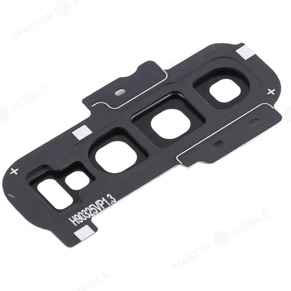 Стекло задней камеры для Samsung G975 Galaxy S10+ (черный) (в рамке) фото №3