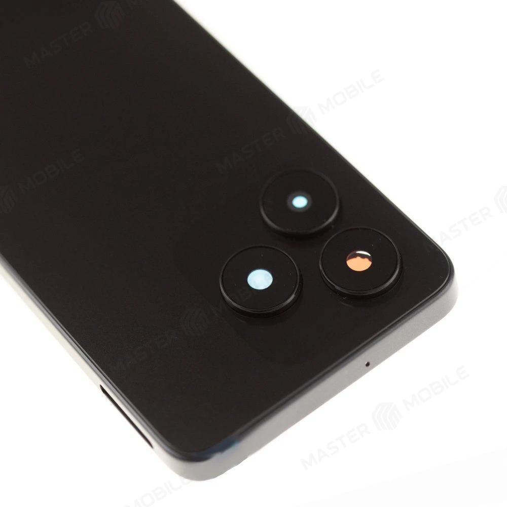 Задняя крышка для Huawei Honor X5c (NLA-LX2P) (черный) (в сборе со стеклом камеры) фото №3
