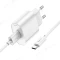 Сетевое зарядное устройство Hoco C109A USB 20W + кабель USB - TypeC (белый) фото №2
