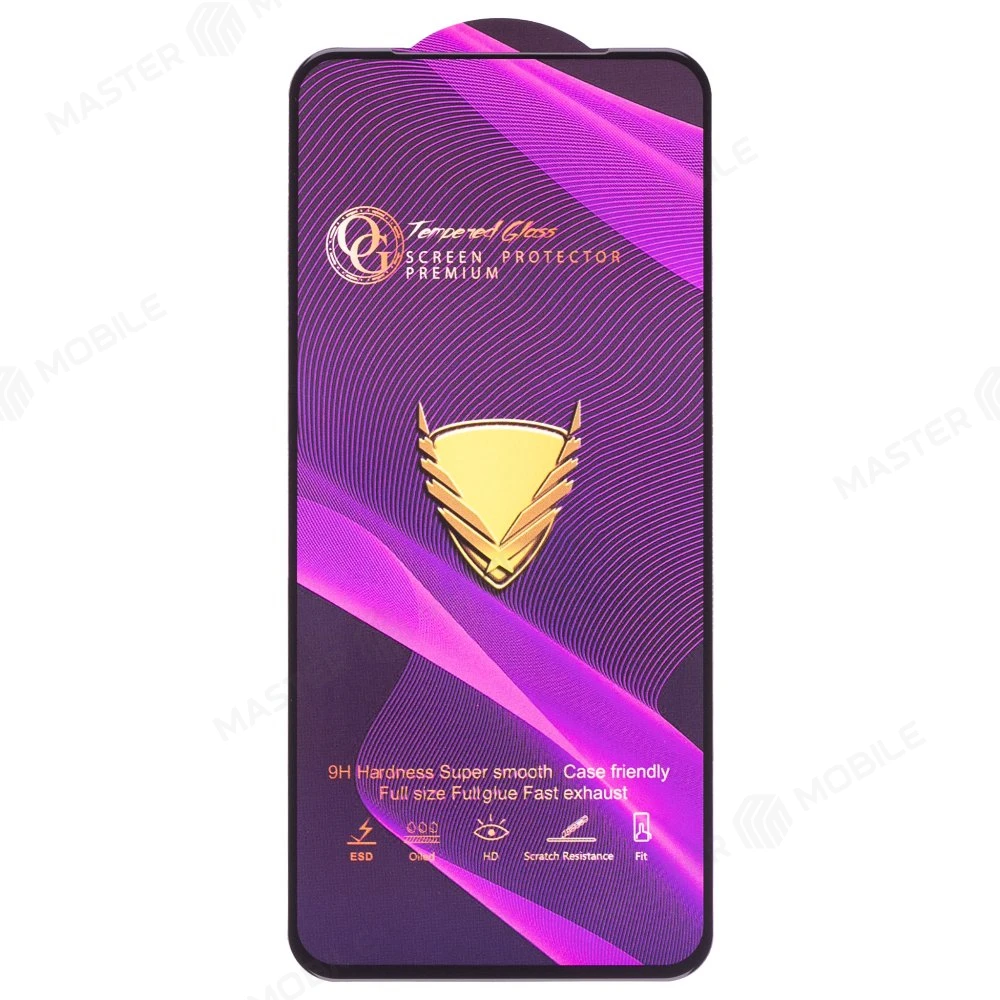 Защитное стекло OG Glass (3 в 1) для Huawei P40 Lite (JNY-LX1) / Nova 6 SE (JNY-TL10) (черный) фото №1