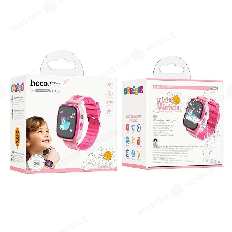 Смарт-часы Hoco Y100 (розовый) фото №3