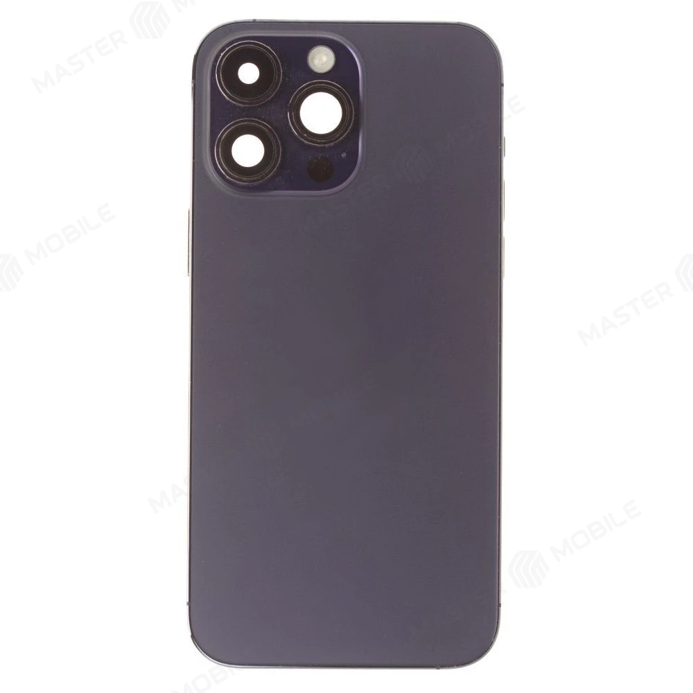 Корпус для Apple iPhone 14 Pro Max (фиолетовый) (eSIM / US Version) (в сборе) (ORIG100) (Снятый) (возможен дефект ЛКП)