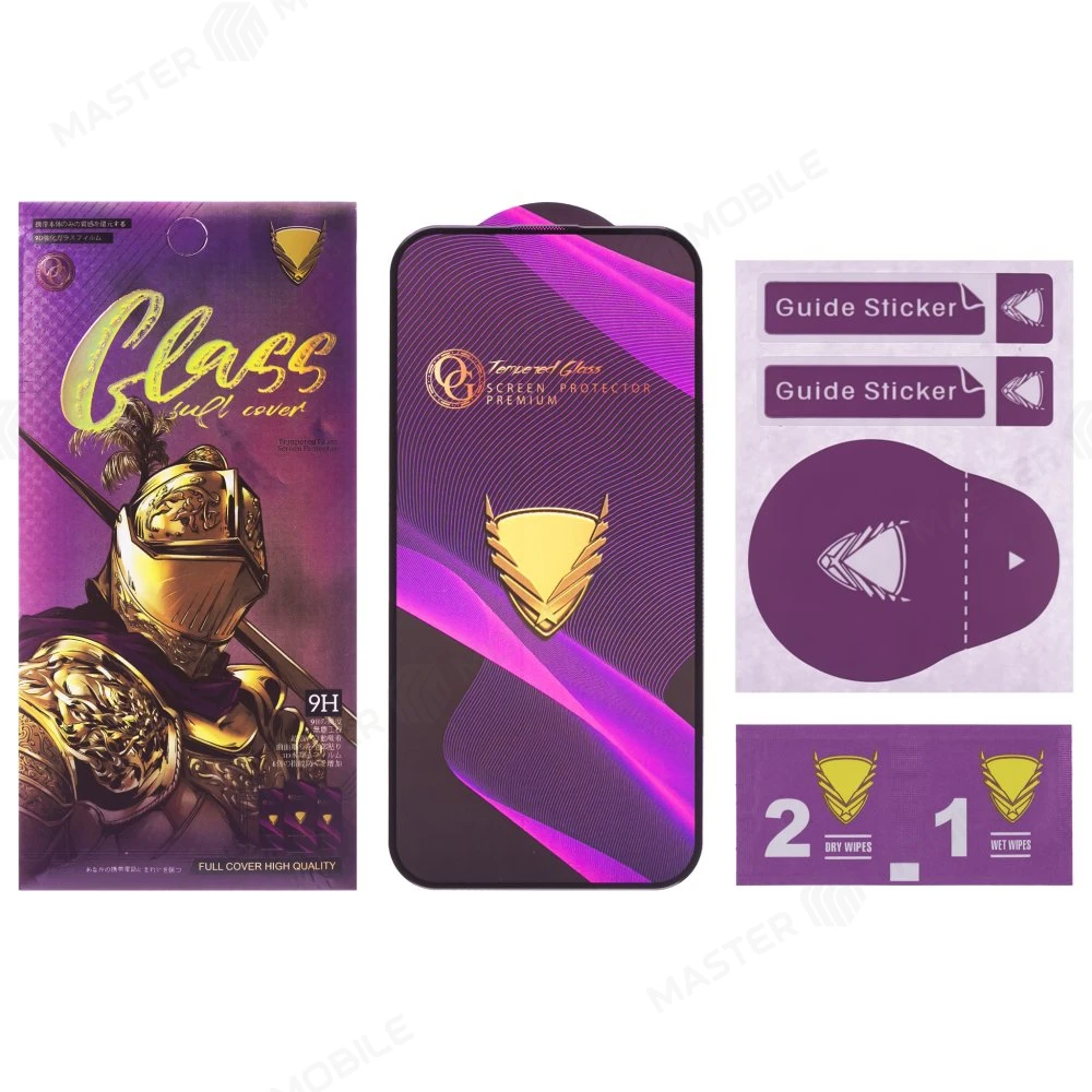 Защитное стекло OG Glass (3 в 1) для Xiaomi Redmi 14C 4G (2411DRN47C) / Poco C75 (2410FPCC5G) (черный)  фото №2