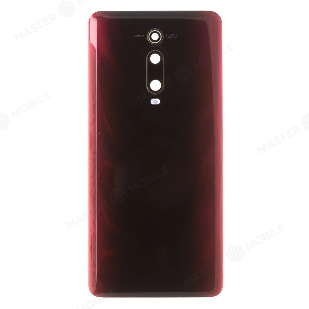 Задняя крышка для Xiaomi Mi 9T (M1903F10G) / Mi 9T Pro (M1903F11G) (красный) (в сборе со стеклом камеры) (ORIG100)