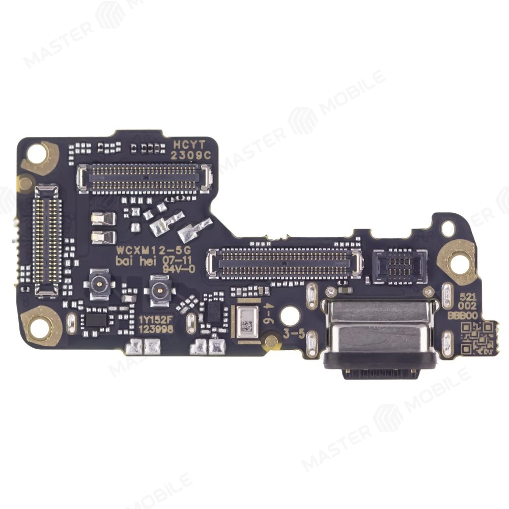 Нижняя плата для Xiaomi 12 (2201123G) / 12X (2112123AG) с комп. + разъем зарядки + микрофон + разъем SIM