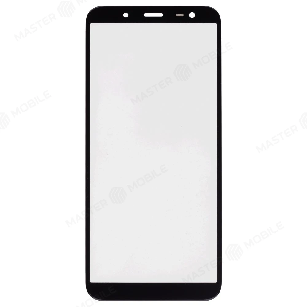Стекло модуля для Samsung J600 Galaxy J6 (2018) + OCA (черный)