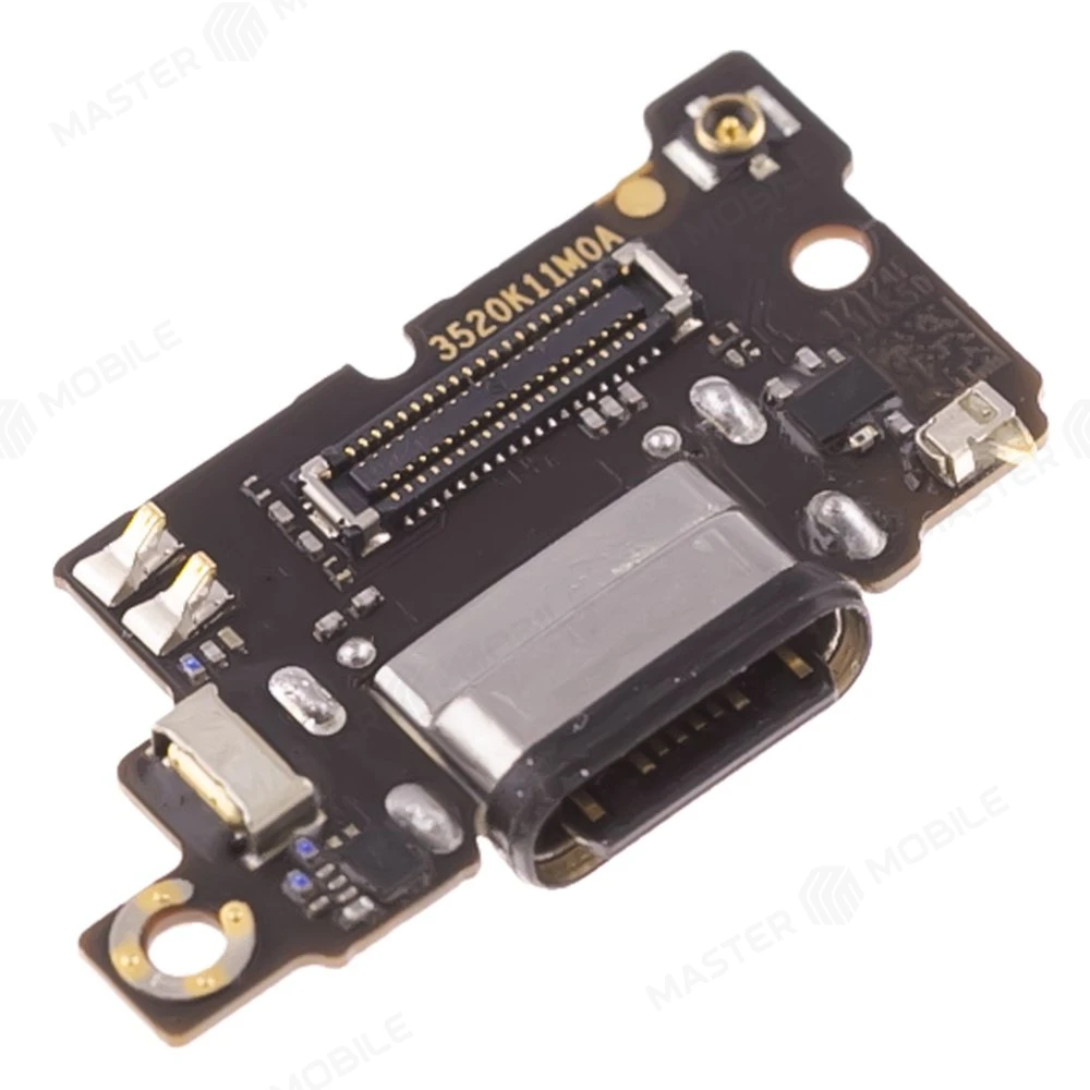 Нижняя плата для Xiaomi Poco F3 (M2012K11AG) / Mi 11i (M2012K11G) и др. с комп. + разъем зарядки + микрофон (ORIG100)  фото №3