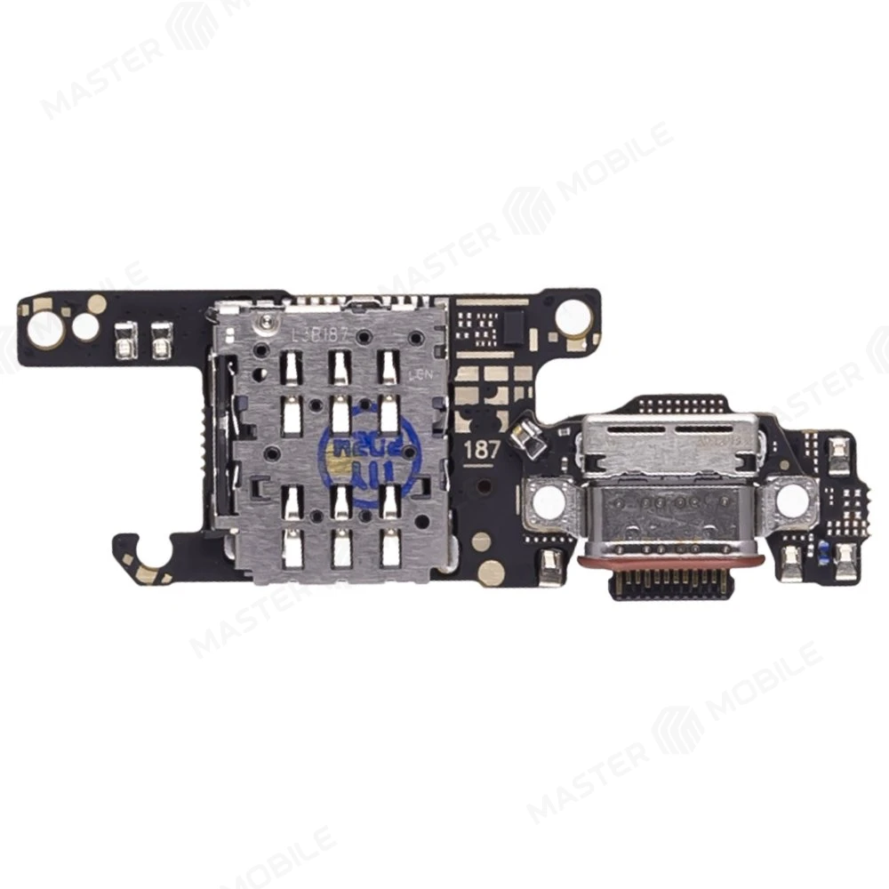 Нижняя плата для Huawei Pura 70 Pro (HBN-LX9) / Pura 70 Ultra (HBP-LX9) с комп. + разъем зарядки + микрофон + разъем SIM фото №2