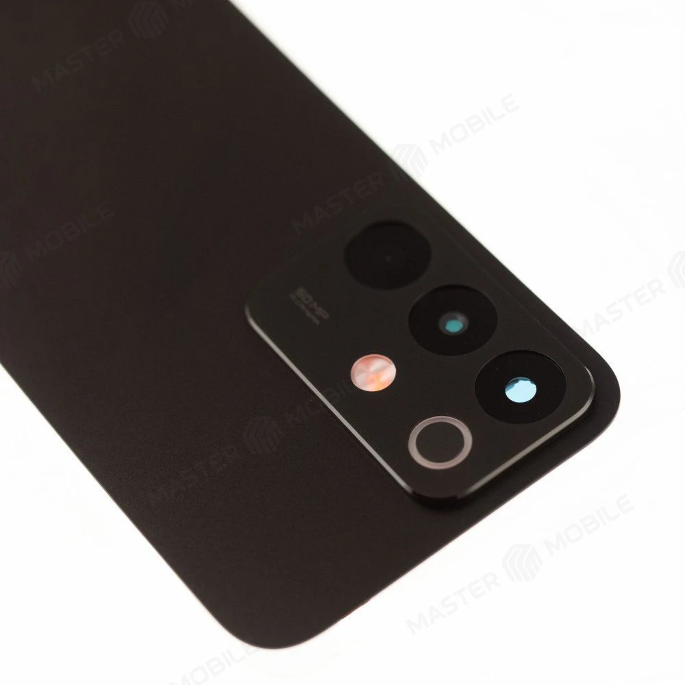 Задняя крышка для Realme C85 4G (RMX5566) (черный) (в сборе со стеклом камеры) (ORIG100) фото №3